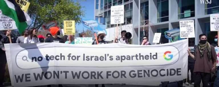 Гугл отпушти 28 вработени кои протестирале против договорот што го имаат со Израел